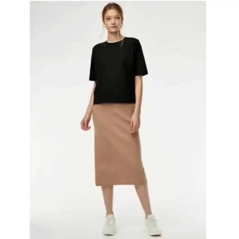 Aritzia The Group Babaton Gloria Tshirt In Plum Color